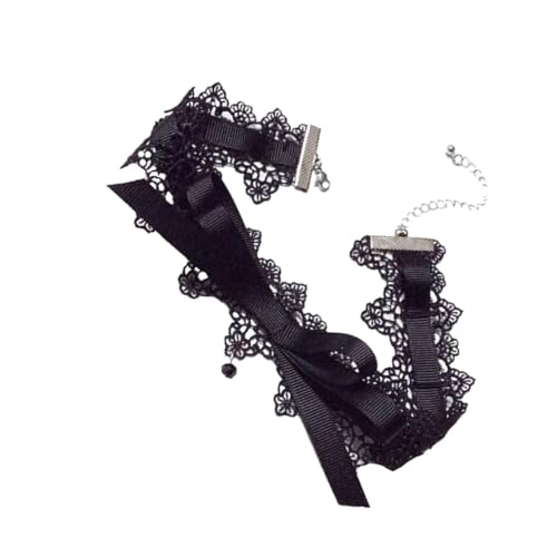 Healvian Eleganter Choker mit Zartem Spitzen Bowknot Modisches für Besondere Anlässe Verstellbar Leicht Anzulegen Stilvolles Accessoire für Geburtstag Hochzeit und Festival von Healvian