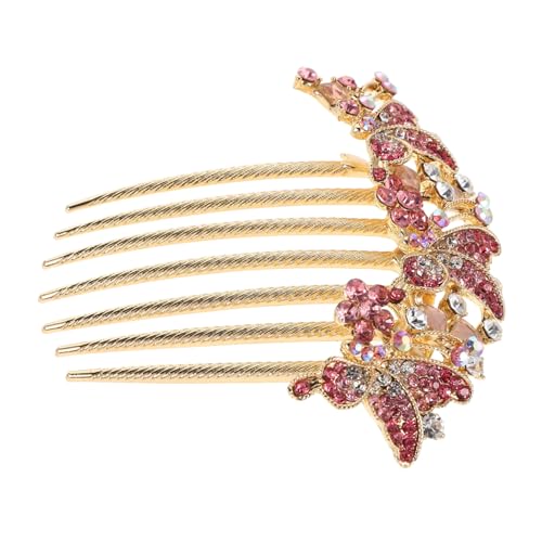 Healvian Seitlicher Haarkamm Mit Strasssteinen Brautkopfschmuck Für Frauen Und Mädchen Haarstyling-clip Zum Duttmachen Dekoratives Element Für Hochsteckfrisuren Hochzeitsfeiern Und von Healvian