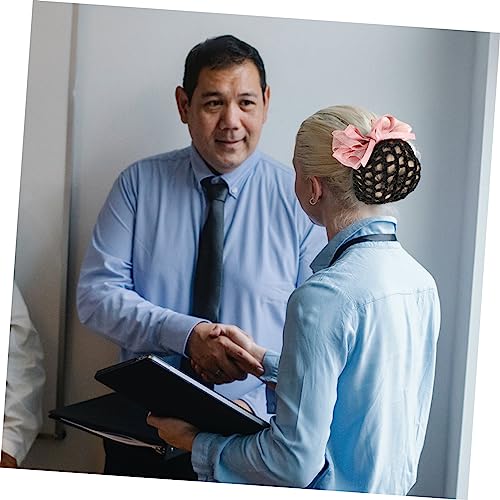 Healvian Eleganter Haarschmuck Damen Netzhaarnetz mit Schleifen Design Langlebiges und Bandmaterial Passend Stilvolles Haaraccessoire für Formelle Anlässe und Vielseitige Kombinationen von Healvian