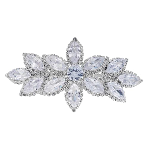 Healvian Eleganter Haarschmuck mit Funkelnden Strasssteinen Silberner Wasser Haarclip für Damen und Mädchen Vielseitige Haarspange für Hochzeit Party und Alltag Modischer Haarschmuck von Healvian