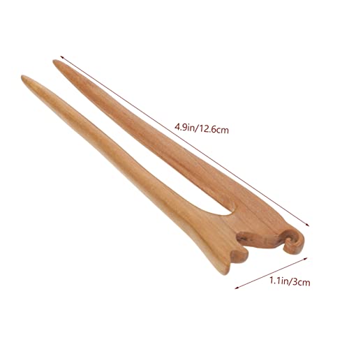 Healvian Eleganter Haarstab aus Robustem Holz mit Katzenmotiv Stabiles Haarschmuck Accessoire für Damen und Teenager Retro Inspirierter Haarfork für Alltag Hochzeit Party und von Healvian