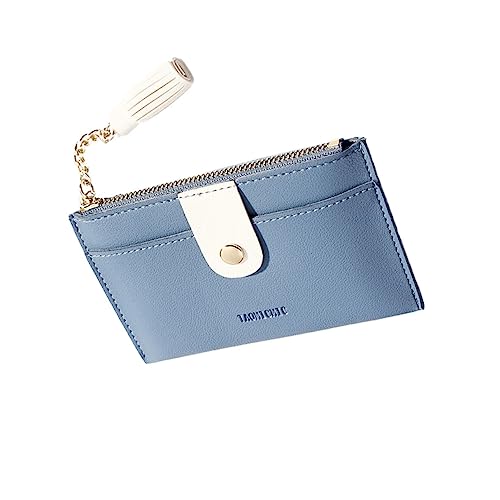 Healvian Eleganter PU Ledergeldbeutel mit Reißverschluss für Damen um Karten Bargeld Kleingeld zu Verstauen von Healvian