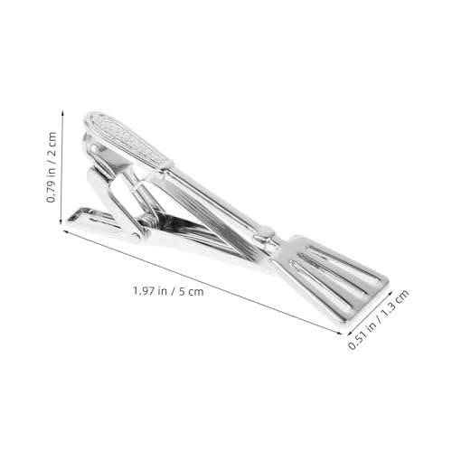 Healvian Eleganter Turner-form Metall Krawattenclip für Herren Kreativer Spatel-design Anstecker aus Gebürstetem Kupfer Vielseitiger Necktie Clip für Business Hochzeiten und Festliche von Healvian