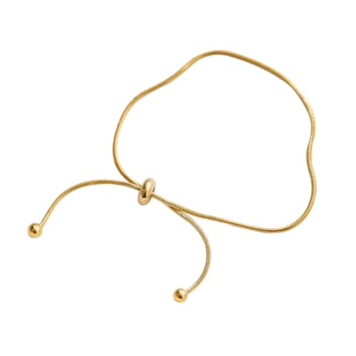 Healvian Elegantes Fußkettchen Damen in Snake Bone Fußkette Langlebiges Schmuckstück für Alltag Party Strand und Hochzeit Verstellbares Accessoire zur Fußdekoration von Healvian