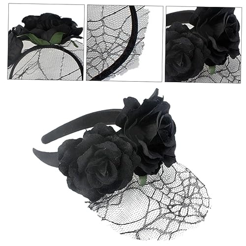 Healvian Rosen Haarband Aus Tüll Für Party Festival Und Tanz Handgefertigt Mit Spitze Kopfschmuck Für Damen Polyester Material von Healvian