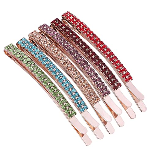 Healvian 6stücke Teiliges Funkelnde Haarklammern Mit Strasssteinen Haarspangen Für Damen Haaraccessoires Für Hochzeiten Und Besondere Anlässe Für Verschiedene Outfits von Healvian