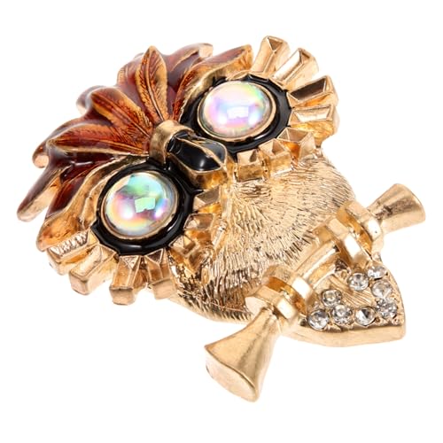 Healvian Eulenbrosche Broschen Pulloverbrosche Brosche für Kleidung Tier Brosche Rock -Stritzkragenbrosche Frauen Brosche Eule Brosche Anstecknadel Anzugbrosche Legierung von Healvian