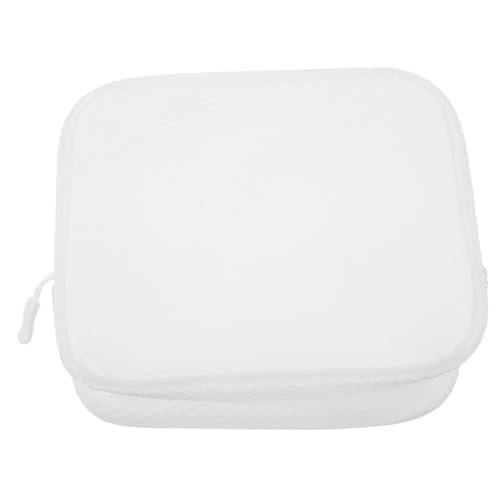 Healvian Eva Kosmetiktasche Tragbarer Make Up Organizer Für Damen Und Herren Für Reisen Camping Und Toilettenartikel Weiß Mit Praktischem Reißverschlussdesign von Healvian