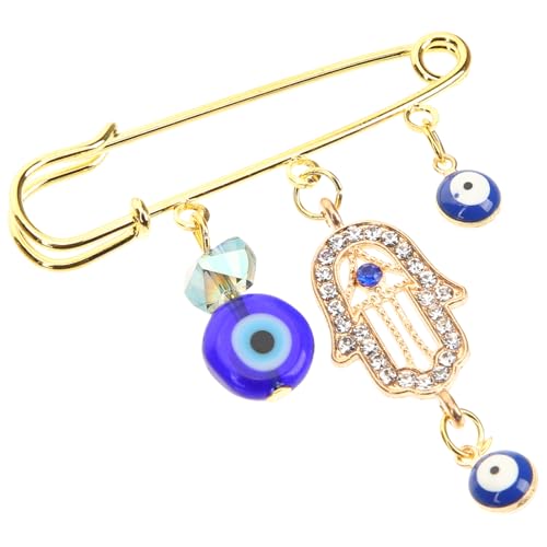 Healvian Evil Eye Anstecknadel für Damen und Herren Retro Brosche mit Blauen Augen für Kleidung Schals und Pullover Glücksbringer Schmuck für Besondere Anlässe von Healvian