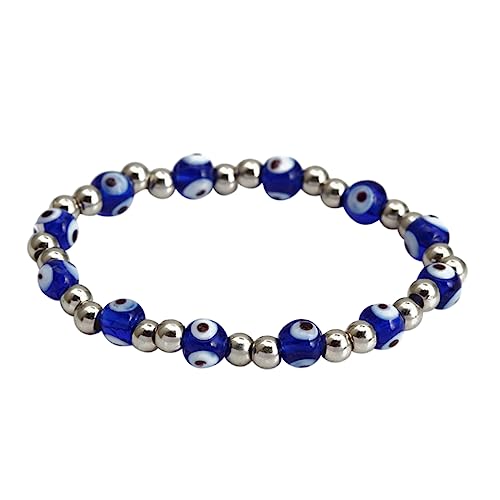 Healvian Evil Eye Armband Blaues Perlenarmband Elastisch Unisex Modeschmuck Damen Herren für Alltag Geburtstag Valentinstag Healvian Evil Eye Armband Blaues Perlenarmband Elastisch Unisex Modeschmuck Damen Herren für Alltag Geburtstag Valentinstag von Healvian