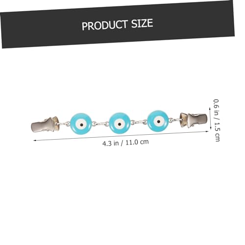 Healvian Evil Eye Strickjacken Clip für Damen Modischer Pullover Clip Metall Langlebiger Schalclip mit Sicherem Verschluss Vielseitiges Accessoire für Cardigans und Kleidung von Healvian