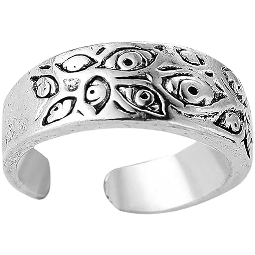 Healvian Evil Eye für und Frauen Punk Hip Hop Schmuck Stylischer Metallring für Karneval Cosplay und Partys Einzigartiger Blickfang für von Healvian