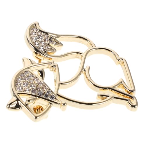 Healvian Exklusive Vintage-design Fuchs Brosche aus Kupfer mit Hohlraum-motiv Eleganter Lapel Pin für Damen Modisches Schmuckstück für Mäntel Schals und Rucksäcke Langlebig und Einzigartig von Healvian
