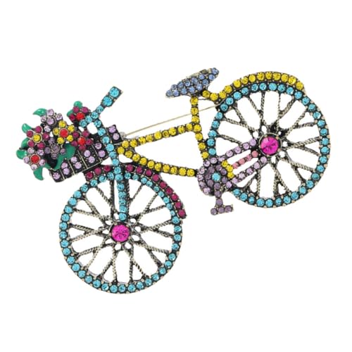 Healvian Fahrrad Brosche Damen Anstecknadel mit Funkelnden Strasssteinen Kreative Metall Lapel Pin für Kleidung Taschen Hüte Modisches Accessoire für Frauen und Geschenke Healvian Fahrrad Brosche Damen Anstecknadel mit Funkelnden Strasssteinen Kreative Metall Lapel Pin für Kleidung Taschen Hüte Modisches Accessoire für Frauen und Geschenke von Healvian