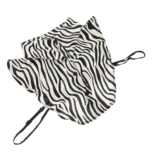 Healvian Faux Kragen Damen Baumwolle Abnehmbar Kragen Zebra Muster Für Frauen Bluse Anbringbar von Healvian