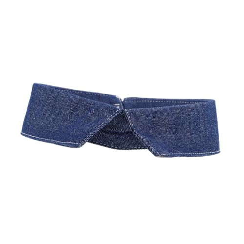 Healvian Abnehmbarer Denim-hemdkragen Für Damen Stylischer Fake-krageneinsatz Vielseitiges Atmungsaktives Fashion-accessoire Elegantes Design Für Verschiedene Oberteile von Healvian