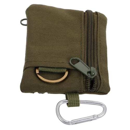 Healvian Mini Schlüsseltasche Mit Reißverschluss Münztasche Für Herren Kleine Aufbewahrungstasche Schlüsselanhänger-Organizer Für Outdoor-aktivitäten Und Reise-notizbuch von Healvian
