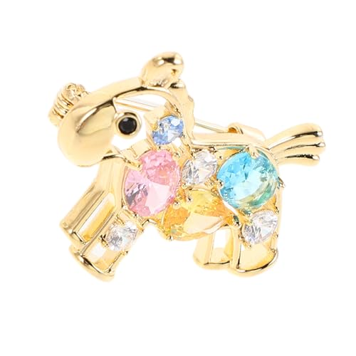 Healvian Farbige Kristallbrosche Pferdebrosche Bling Brosche Vintage Brosche Glücksbrosche Jackenbrosche Tierbrosche Brautbrosche Einhorn Pferdebrosche Taschenbrosche von Healvian