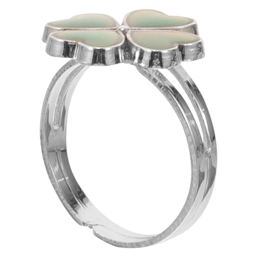 Healvian Farbwechsel Ring Temperaturfühliger Schmuck Niedliche Junge Mädchen Mädchen Verstellbar Modisch Kleiner Schmuck von Healvian