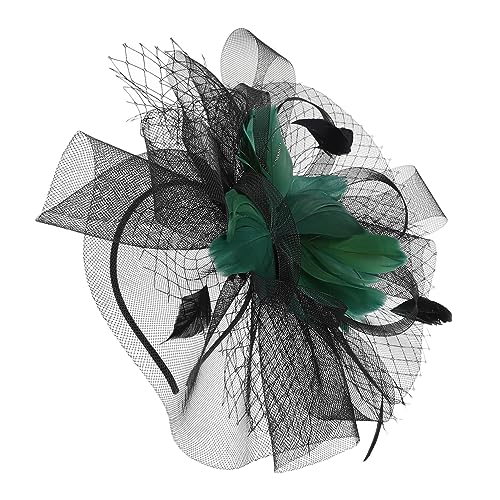 Healvian Tea Party Fascinator Kopfschmuck Mesh Fascinator Stirnband Für Frauen Damen Haarschmuck Modische Stirnbänder Damen Fascinators von Healvian
