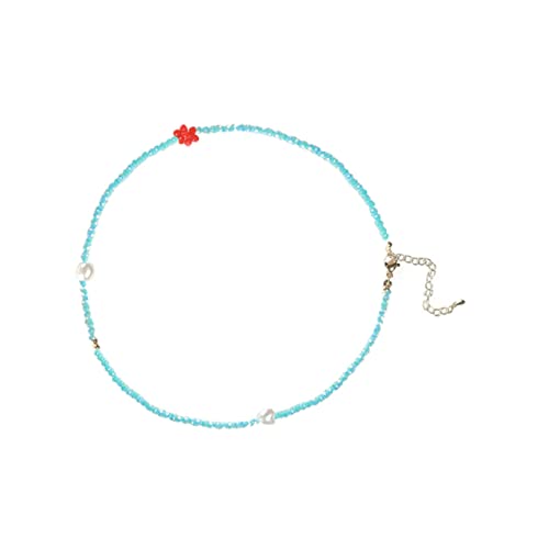 Healvian Junge Mädchen Glasperlen Halskette Perlenkette Halsschmuck Für Mädchen Jungen Mit Feinen Details Leicht Tragbar Passend Zu Verschiedenen Anlässen von Healvian