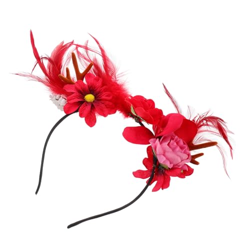 Healvian Weihnachtlicher Haarreif Mit Rentierhörnern Lustiges Und Bequemes Haaraccessoire Für Erwachsene Für Weihnachtsfeiern Und Festliche Anlässe von Healvian