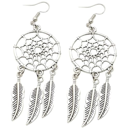 Healvian Federohrringe Damen Dangle Ohrhänger Ethnisch Stilvoll Leicht Allergikerfreundlich Schmuck für Geburtstag Muttertag Valentinstag von Healvian