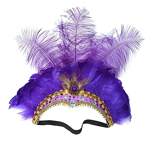 Healvian Fedriges Haarband Damen Kostüm Haaraccessoire Karneval Kopfschmuck Handgefertigt Healvian Fedriges Haarband Damen Kostüm Haaraccessoire Karneval Kopfschmuck Handgefertigt von Healvian