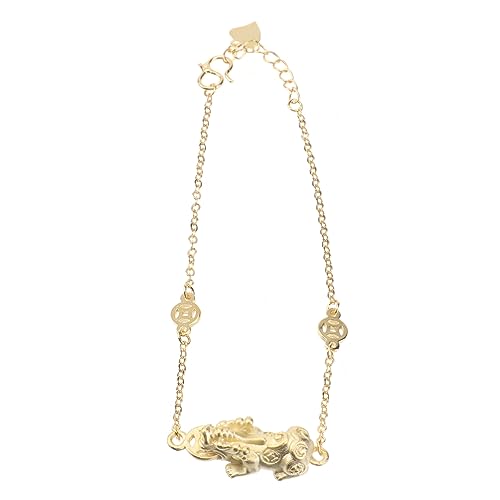 Healvian Verstellbares Feng Shui Armband Aus Vergoldetem Edelstahl Für Männer Und Frauen Glücksarmband Reichtumsarmband Asiatisches Amulett Für Wohlstand Und Schutz von Healvian