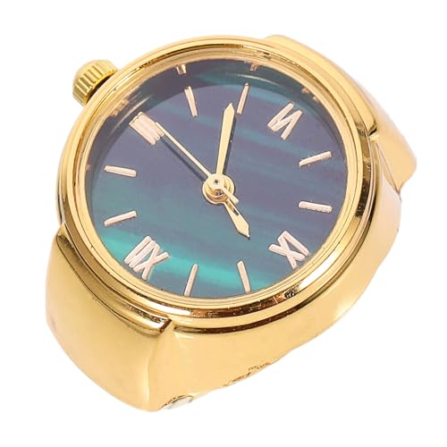 Healvian Fingeruhr-ring mit Römischen Ziffern, Moderne Mini-ringuhr für Damen Und Herren, Fingerschmuck für Weihnachts- Und Geburtstagsfeiern von Healvian