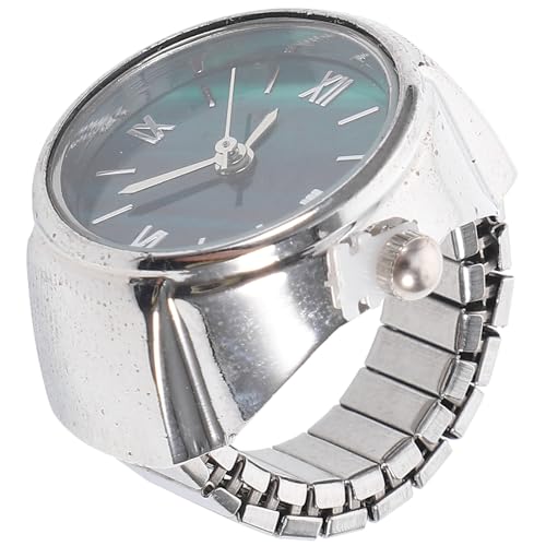 Healvian Fingeruhr-ring mit Römischen Ziffern, Moderne Mini-ringuhr für Damen Und Herren, Fingerschmuck für Weihnachts- Und Geburtstagsfeiern von Healvian