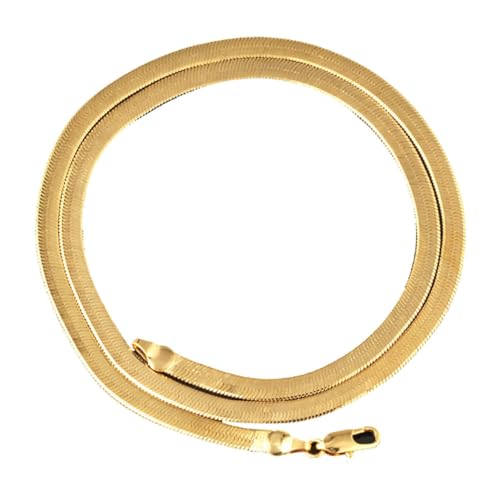 Healvian Flache Schlangenkette Vergoldet Biegbare Halskette für Herren Modischer Schmuck von Healvian