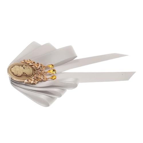 Healvian Kragenkrawatte Für Damen Große Schleifenbrosche Schleifenanstecknadel Einheitliche Anstecknadel Brosche Hals Fliege Accessoire von Healvian