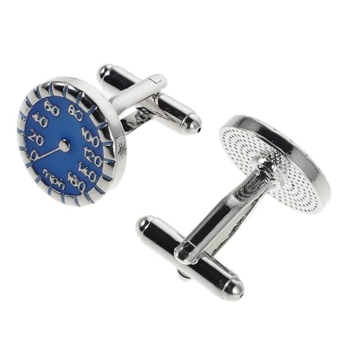 Healvian Französische Manschettenknöpfe Speedometer Design Auto Herren Shirt Studs Elegante Französische Manschette Stilvolle Business und Hochzeits Accessoires von Healvian