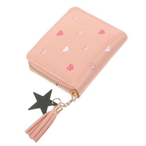 Healvian Damen Geldbörse mit Reißverschluss Kleine Geldbörse PU Kartenetui für Damen Münzfach Kompaktes Design für Reisen und Alltag von Healvian