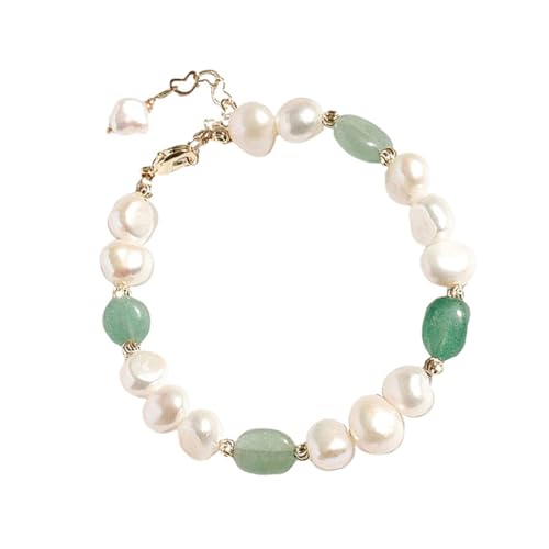 Healvian Frisches Wasserperlenarmband mit Grünem Handgemachtes Modisches für Frauen Geburtstagsgeschenk für Besondere Anlässe von Healvian