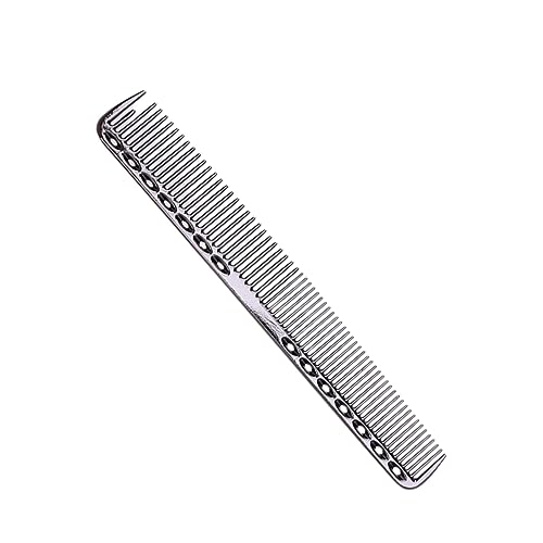 Healvian Anti-statischer Aluminium Haarschneidekamm Für Damen Doppelseitiger Friseurkamm Für Feines Lockiges Oder Glattes Haar Für Salon Und Heimanwendung Kurze Schwarze Ausführung von Healvian