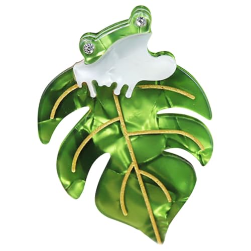 Healvian Frosch Brosche Anstecknadel Tierbrosche Kreative Modebrosche für Kleidung Rucksack Jacke Schal Damen von Healvian