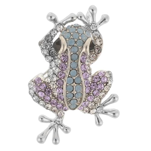 Healvian Frosch Brosche Metall Anstecknadel Kleidung Schmuck Reverspin für Damen Herren Pullover Hut Schal Anzug Zubehör von Healvian