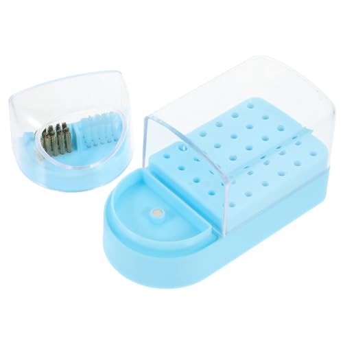 Healvian Aufbewahrungsbox Für Nagelbohrer Transparenter Lagerungshalter Box Für Nagelschleifköpfe Organizer Für Maniküre-werkzeuge Etui Für Nagelbohrer von Healvian
