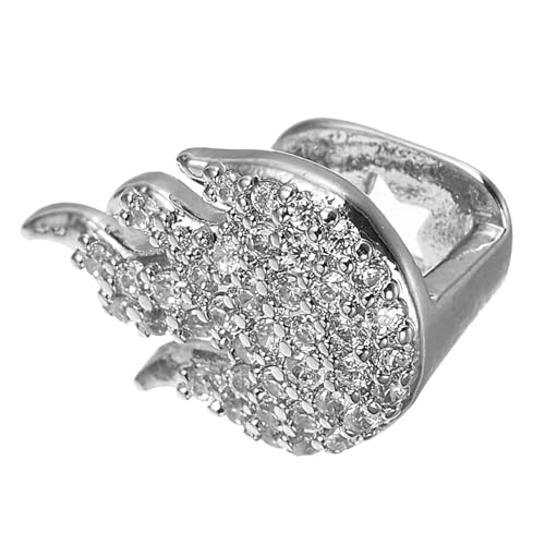 Healvian Funkelnde Zahnkappe im Flammen Design für Hip Hop Stil für Partys Cosplay und für Männer und Frauen von Healvian