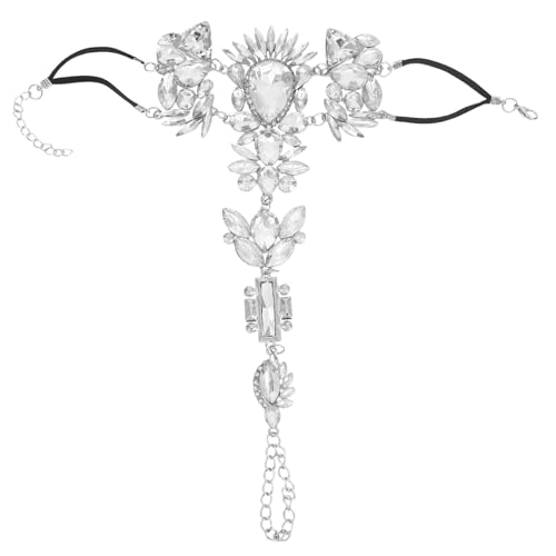 Healvian Fußkettchen aus Strasslegierung für Damen – Funkelnder Fußschmuck für den Strandurlaub – Verstellbares Fußkettchen – Modische Boho- für Mädchen Healvian Fußkettchen aus Strasslegierung für Damen – Funkelnder Fußschmuck für den Strandurlaub – Verstellbares Fußkettchen – Modische Boho- für Mädchen von Healvian