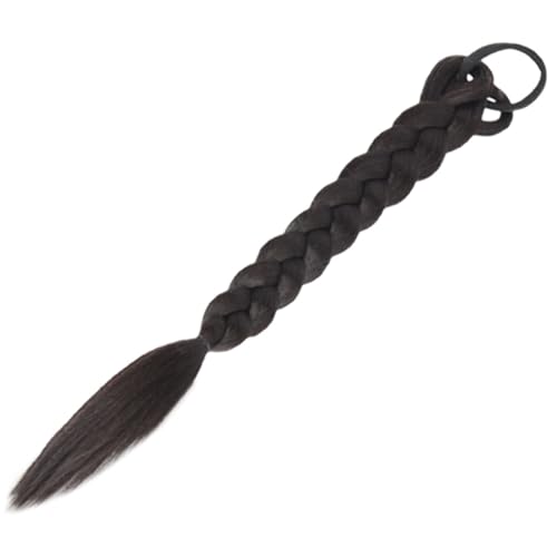 Healvian Geflochtene Synthetische Pferdeschwanzverlängerung Natürliches Haarteil mit Haargummi für Damen Vielseitig Verwendbar Langlebig und Hautfreundlich für Partys Karneval Cosplay von Healvian