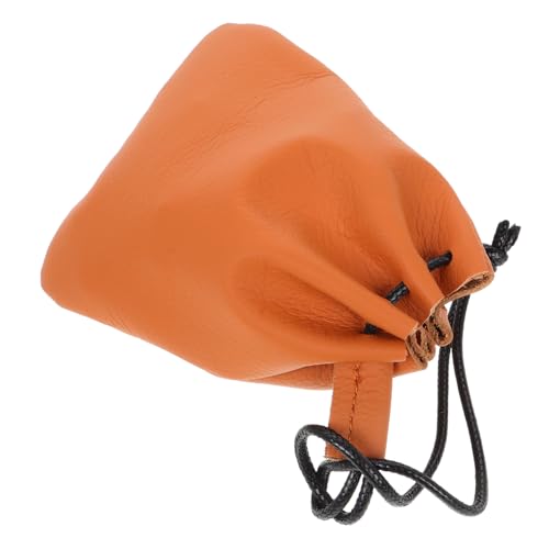 Healvian Kunstleder-münzbeutel Mit Kordelzug Vintage-Aufbewahrungstasche Für Kleingeld Karten Und Kleine Gegenstände Braun von Healvian