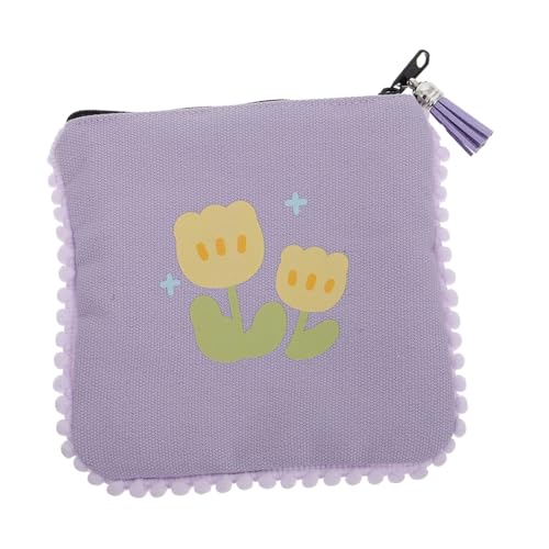 Healvian Kleiner Damen-Canvas-Geldbeutel Mit Quaste Niedlicher Und Praktischer Münzbeutel Für Täglichen Gebrauch Und Besondere Anlässe Sanftem von Healvian