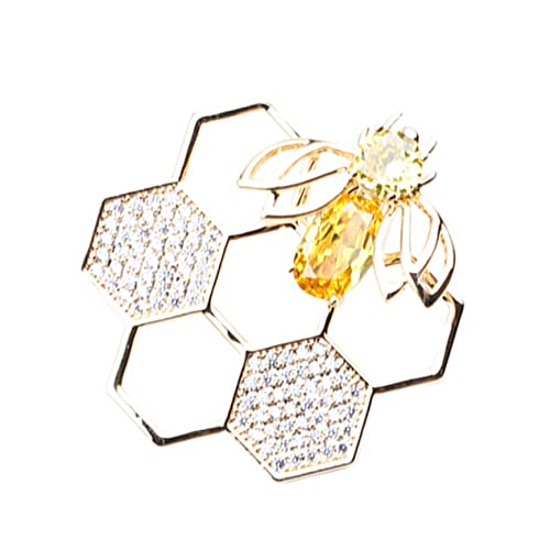 Healvian Geometrische Bienenbrosche Kreative Corsage für Kleidung Anstecknadel für Blazer Party Accessoire Elegantes Design für Damen Outfits Healvian Geometrische Bienenbrosche Kreative Corsage für Kleidung Anstecknadel für Blazer Party Accessoire Elegantes Design für Damen Outfits von Healvian