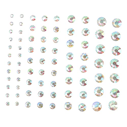 Healvian Gesicht Juwelen Bindi Strass Aufkleber 5x5cm Selbstklebend Acryl Wiederverwendbar Für Festivals Und Partys Augen Und Körper Schmuck von Healvian