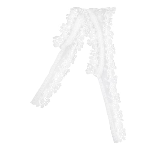 Healvian Gestickter Kragen Bluse gefälschter Kragen abnehmbarer gefälschter Kragen gefälschter Kragen für Frauen Mode falscher Halskragen Frauen falscher Kragen reine Baumwolle Weiß von Healvian