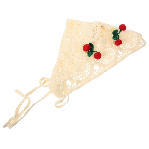 Healvian Handgefertigter Häkel-haarschal Mit Kirschmotiv Für Vielseitiges Kopftuch Für Alltag Partys Und Fotoshootings Elegant Und Zu Verschiedenen Frisuren Und Outfits von Healvian