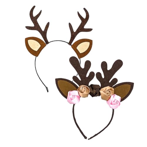 Healvian Geweih-haarband Aus Stoffmaterial Langlebig Für Lange Nutzungsdauer Originelles Design Für Weihnachtsfeiern Mit Glatter Oberfläche Schont Das Haar Geeignet Als von Healvian